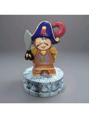 Schmid Porcelain Music Box Disney Beauty & the Beast Cogsworth
